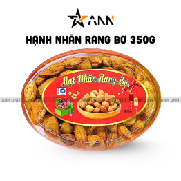 Hộp Quà Tết Hạnh Nhân Rang Bơ 350g - Hộp Ovan Hộp Quà Tết 2026 - HNRBHO