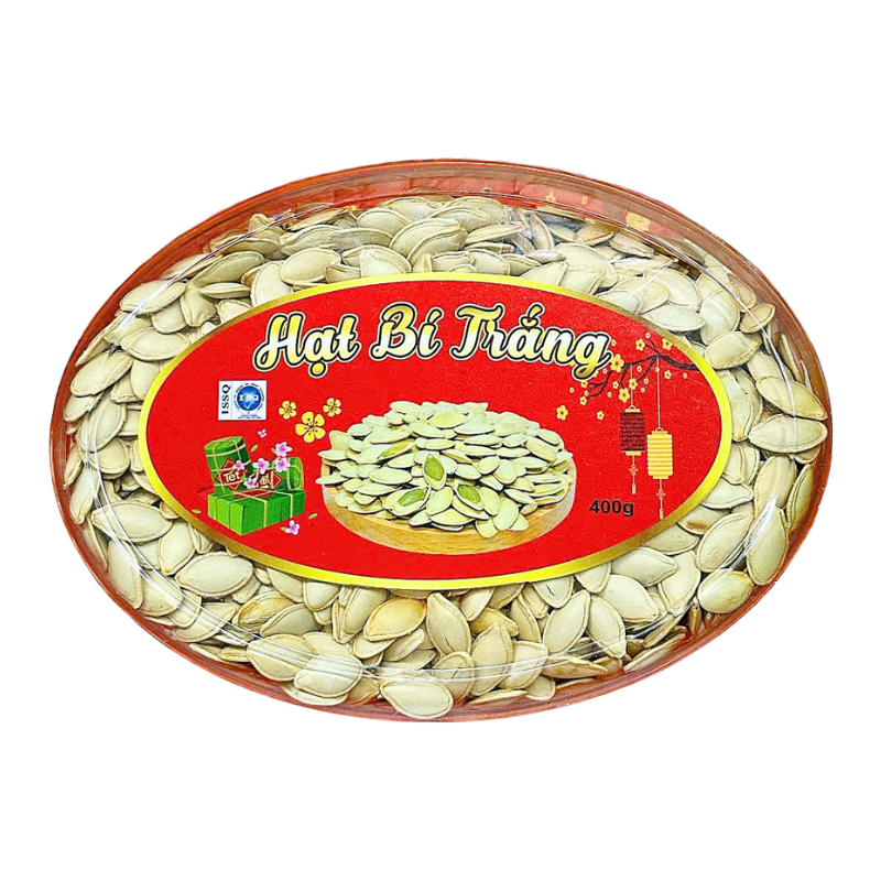 Chuyên sỉ hạt Bí Trắng Loại Ngon 400g Hộp Ovan Hộp Quà Tết 2026 Chuyên sỉ hạt Bí Trắng Loại Ngon 400g Hộp Ovan Hộp Quà Tết 2026
