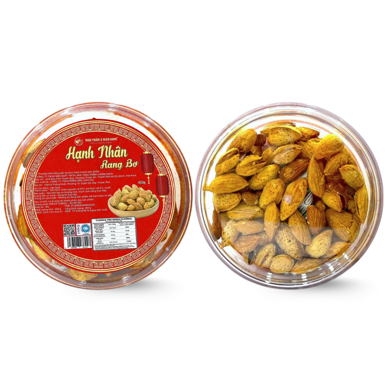 Nguồn sỉ hạnh Nhân Rang Bơ 450g - Hộp Tròn Lớn Hộp Quà Tết 2026 Nguồn sỉ hạnh Nhân Rang Bơ 450g - Hộp Tròn Lớn Hộp Quà Tết 2026