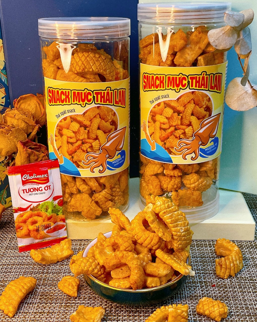 Snack Mực Thái Lan Hương Vị Thơm Ngon 200g Hộp Snack Mực Thái Lan Hương Vị Thơm Ngon 200g Hộp