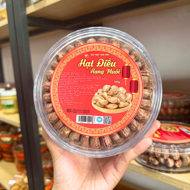 Giá sỉ hạt Điều Xếp Hoa Hộp Tròn 500g Giá sỉ hạt Điều Xếp Hoa Hộp Tròn 500g