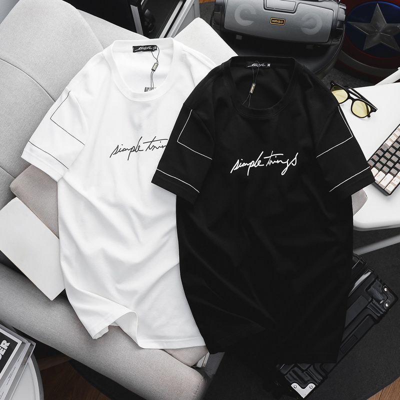 22796-z4853758806449-741dfb19e30cf8ea131afdaaba983f4e-2.png Áo Thun Nam Cổ Tròn In Chữ Simple Things Tay Viền Sọc (Có size 3x) - AB490