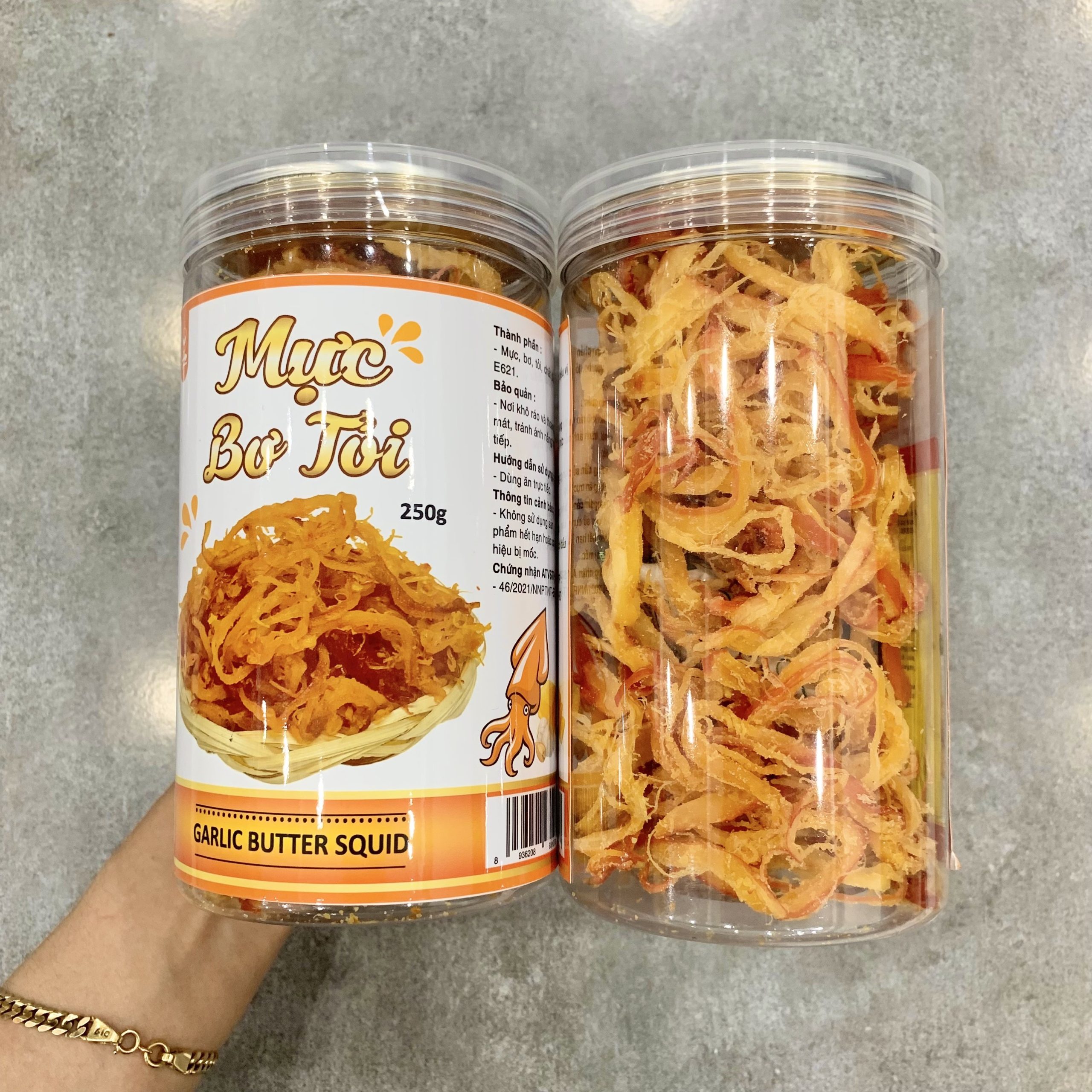 Mực Bơ Tỏi Thơm Ngon 250g Mực Bơ Tỏi Thơm Ngon 250g