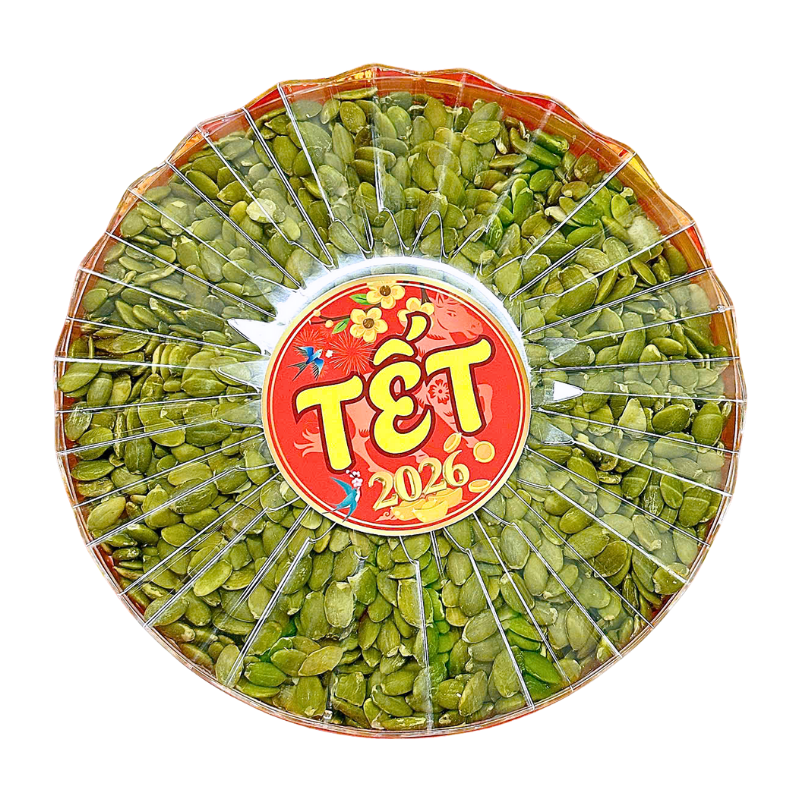 Hộp Quà Tết Hạt Bí Xanh Sấy Mộc Thơm Ngon 500g - Hộp Sun Khía Hộp Quà Tết Hạt Bí Xanh Sấy Mộc Thơm Ngon 500g - Hộp Sun Khía