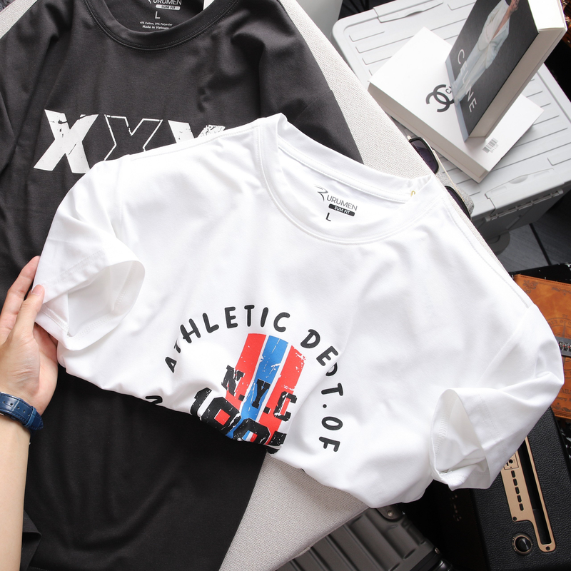 23105-z4914171192346-e88e6d72e8905d829425a5e21a690e96-2.png Áo Thun Nam Cổ Tròn Rurumen Màu Trắng In Chữ NYC 1987 - AB494