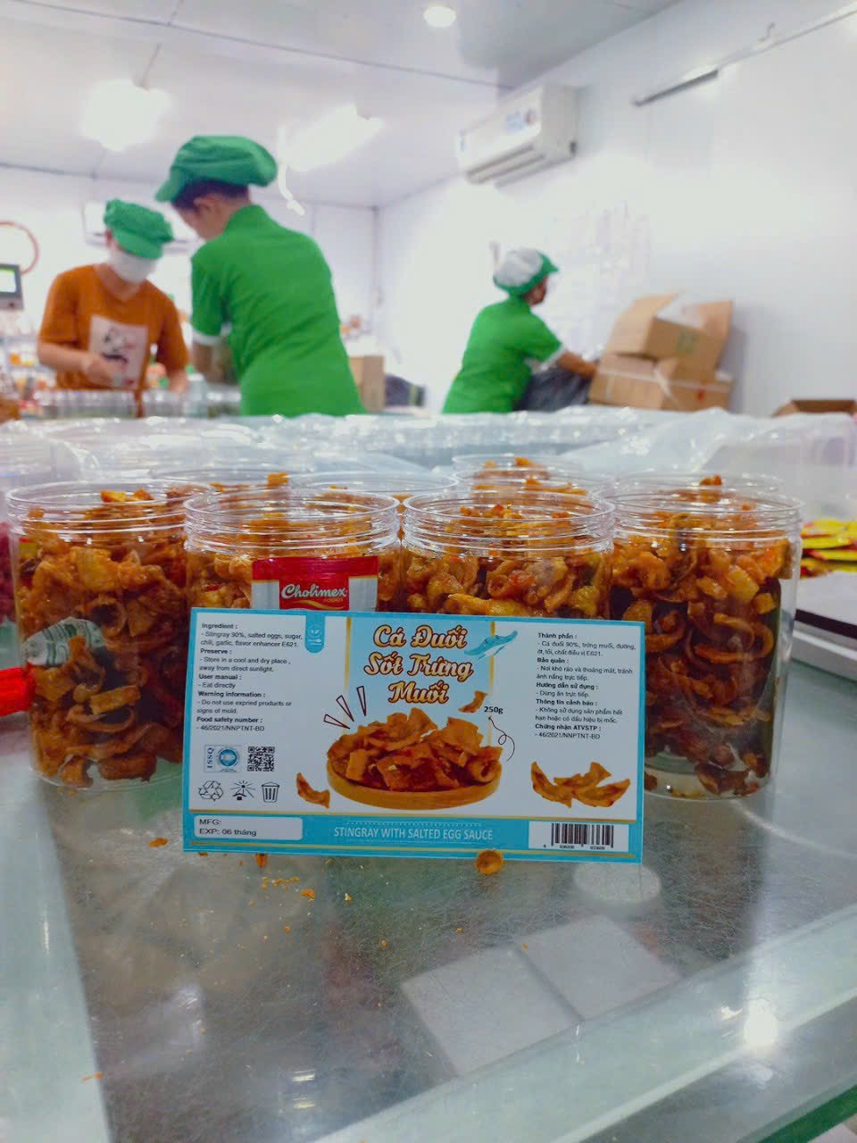 23113-z4919304823829-7fb759771ebf293c7f4d03fe0aa370dc-4.jpg Cá Đuối Sốt Trứng Muối Thơm Ngon 250g Hộp - 8936208933609