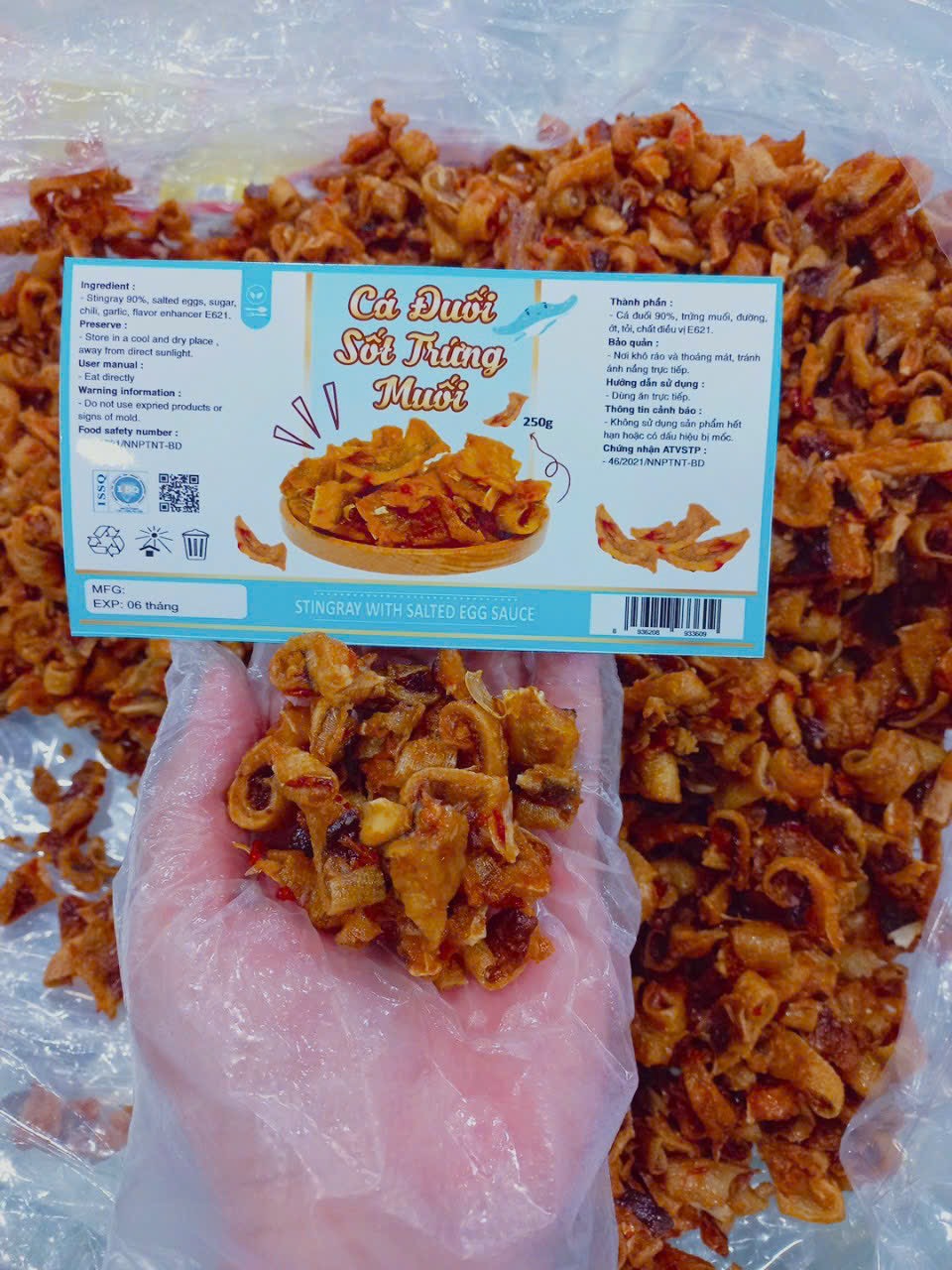 23113-z4919304824287-996138a40efec52c647cde9e7920ff6b-1.jpg Cá Đuối Sốt Trứng Muối Thơm Ngon 250g - 8936208933609