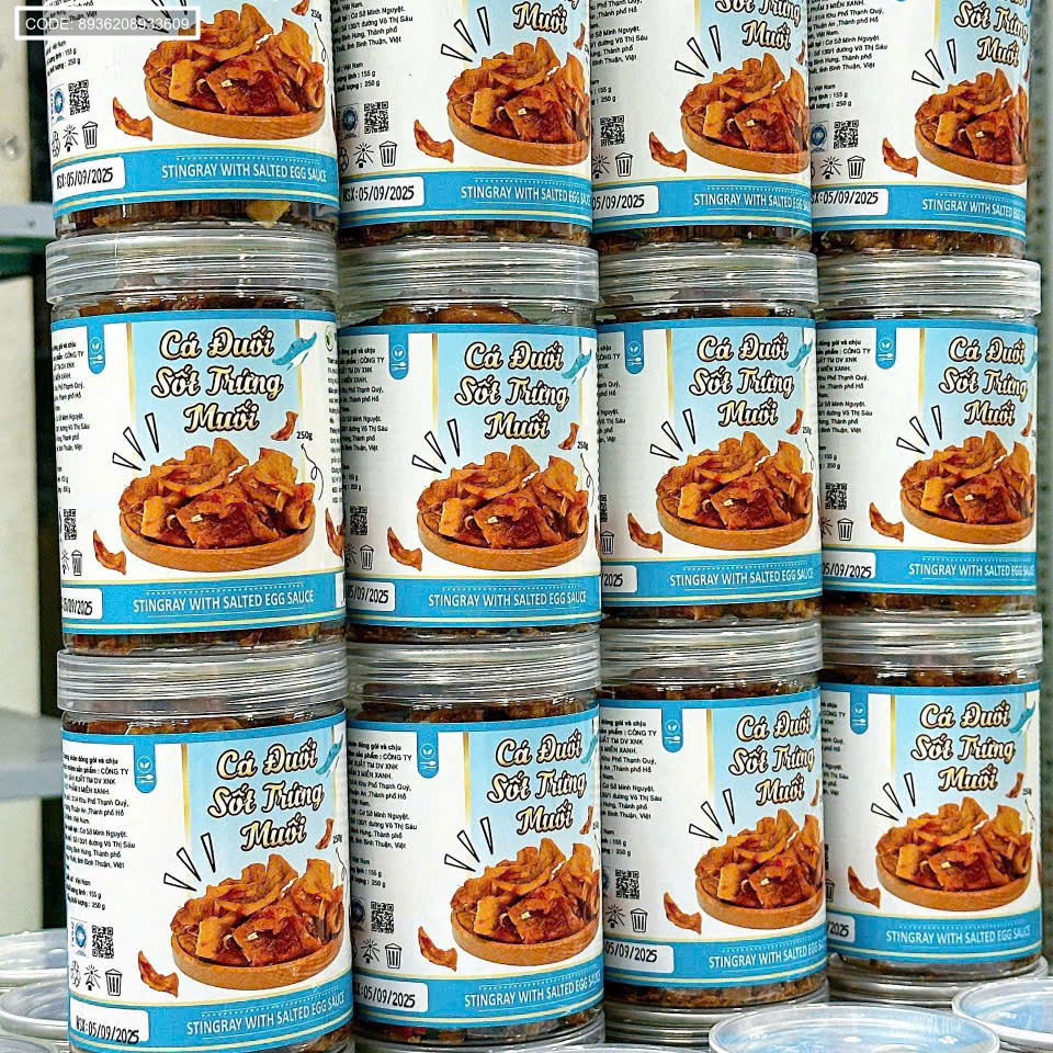 Phân phối cá Đuối Sốt Trứng Muối Thơm Ngon 250g Phân phối cá Đuối Sốt Trứng Muối Thơm Ngon 250g