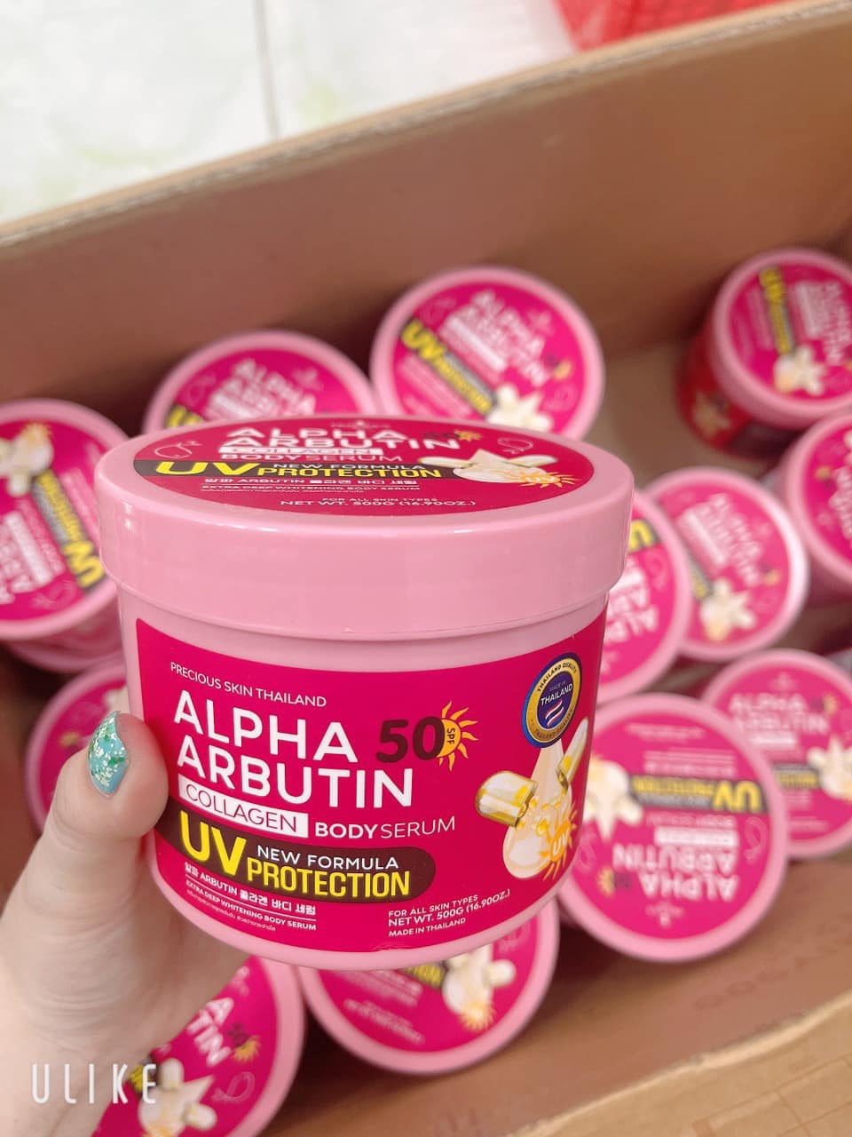 Nguồn sỉ kem Dưỡng Trắng Da Chống Nắng Alpha Arbutin Thái Lan 500g Nguồn sỉ kem Dưỡng Trắng Da Chống Nắng Alpha Arbutin Thái Lan 500g