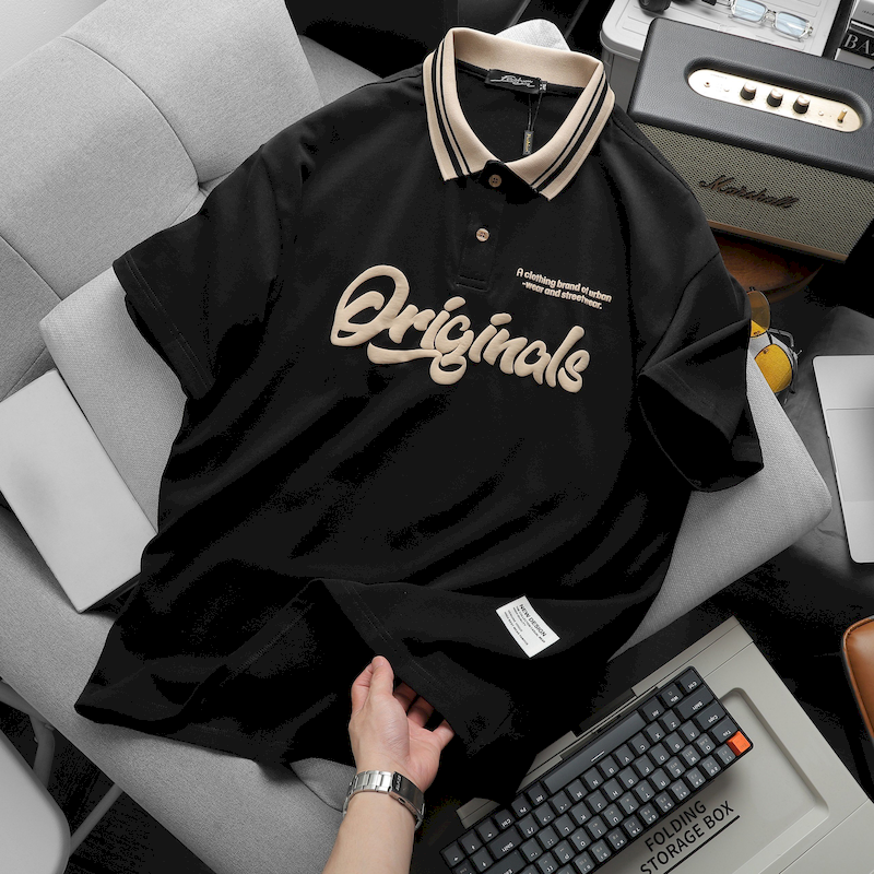 23254-z4963151832411-afc216187f11abda8b4f2a5ba2cff982-5.png Áo Thun Nam Cổ Bẻ Oversize In Chữ Originals Big Size 110kg - AB497