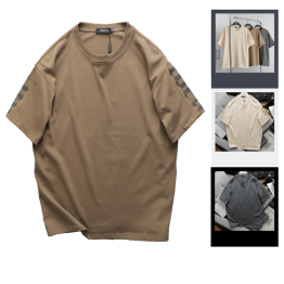 Áo Thun Nam Cổ Tròn Ovesize In Chữ IDEA Bên Tay Big Size 110kg - AB499