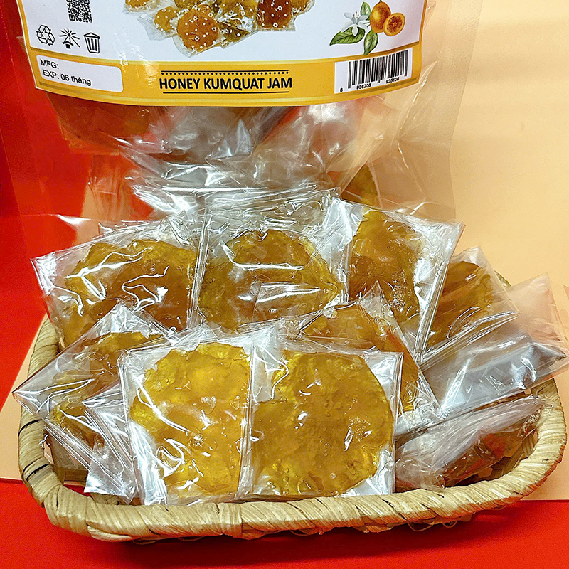 Mứt Quất Mật Ong Túi Zip 300g Mứt Quất Mật Ong Túi Zip 300g