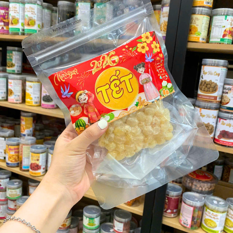 Mứt Hạt Sen Túi Zip 300g - Mứt Hạt Sen Tết Mứt Hạt Sen Túi Zip 300g - Mứt Hạt Sen Tết