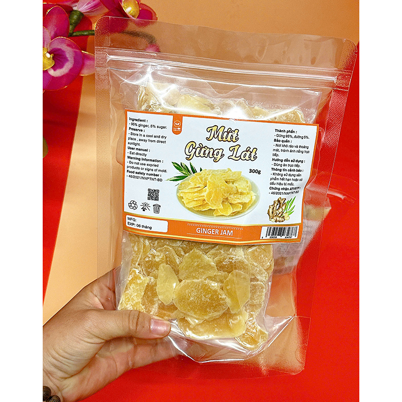 23387_z6125811125792-fcb9b44d4a95157128da41f8f58491c8_20241213163549.jpg Mứt Gừng Lát Túi Zip 300g - MGHCK
