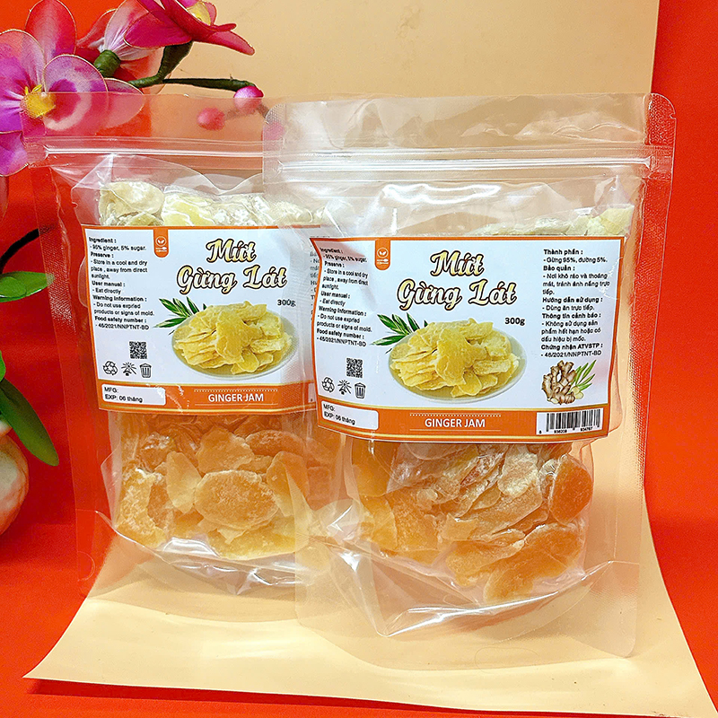 23387_z6125811150745-0863be18b650e1756663624c743f5516_20241213163549-2.jpg Mứt Gừng Lát Túi Zip 300g - MGHCK