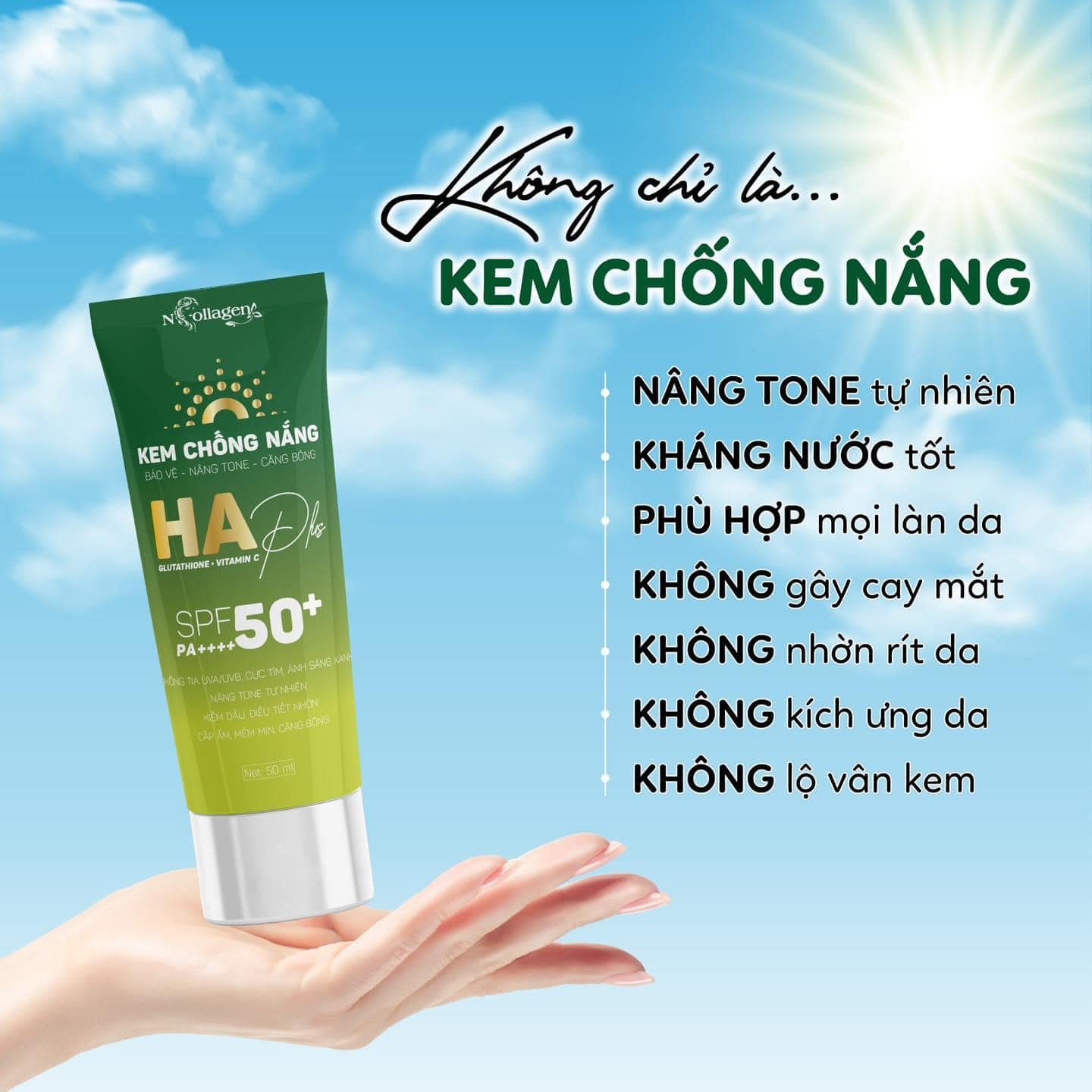 23638-408258081-2758794800935749-8608294086902549750-n-1.jpg Kem Chống Nắng HA Plus N Collagen Nâng Tone - 8938526572454