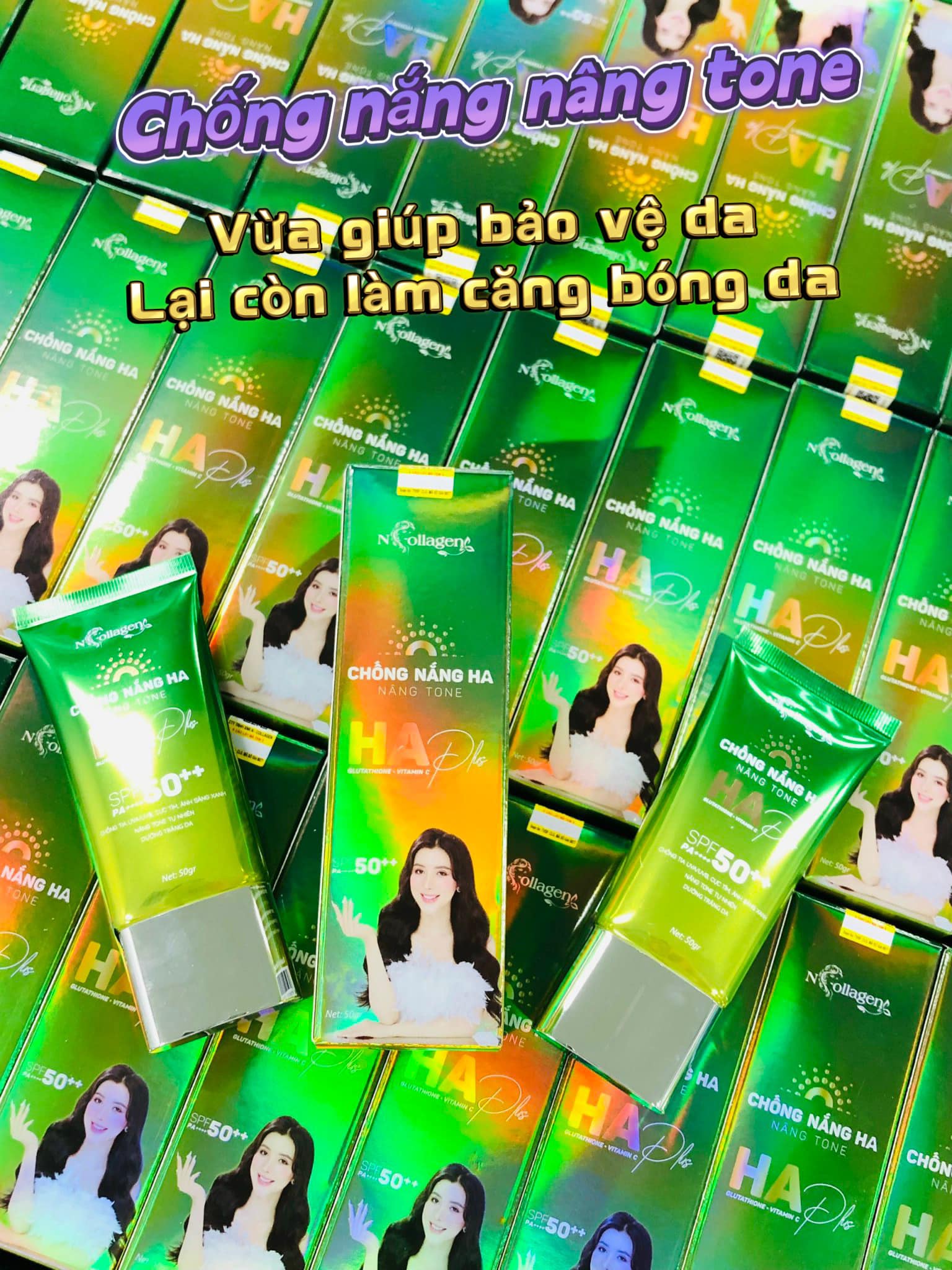 23638-410632345-2765551830260046-3337758222907559522-n-1.jpg Kem Chống Nắng HA Plus N Collagen Nâng Tone - 8938526572454
