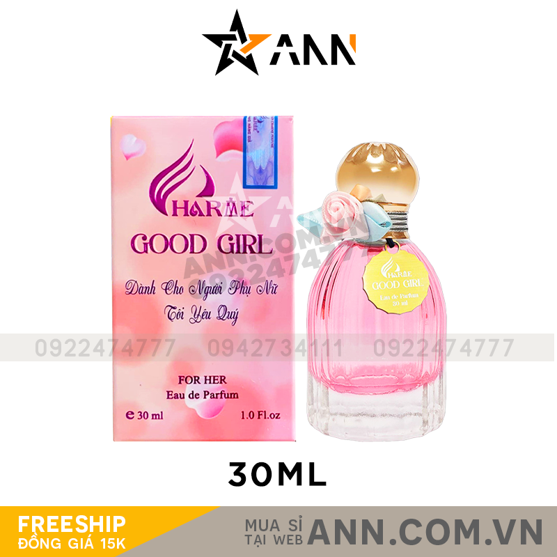 23703-good-charme.png Nước Hoa Nữ Charme Good Girl 30ml - 8936194694836