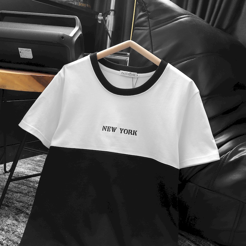 23788-z5285789795729-dbbc3e8dfcf8c25c67cd2ad6ce4c066e-4.png Áo Thun Nam Cổ Tròn Pack Horse Thêu Chữ New York Phối Hai Màu - AB508