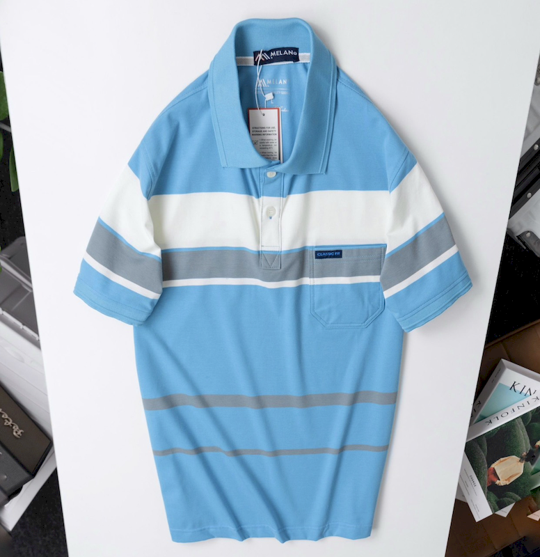 23822_z5296099614383-a26d1aa9eef3c852458904a58a071de8_20240331031007-1.png Áo Thun Sọc Nam Trung Niên Phối Sọc Màu Cổ Bẻ Có Túi Thun Cotton (Có size 3x) - AS055