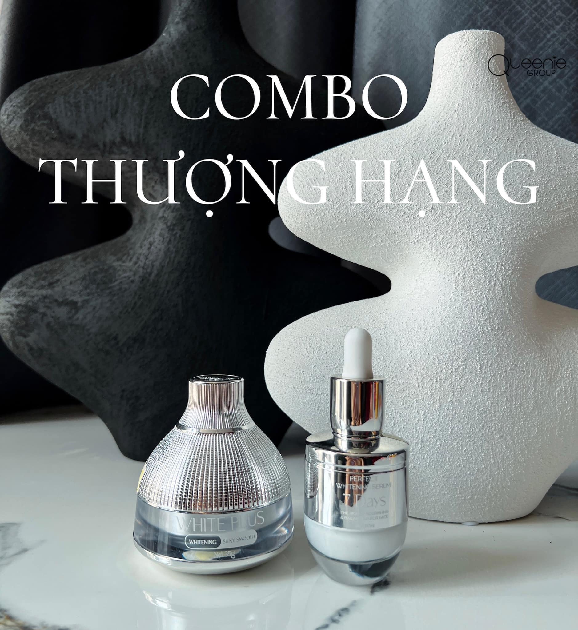 Combo Kem Face Lười Thượng Hạng và Serum Huyết Thanh 7Days Queenie Skin Combo Kem Face Lười Thượng Hạng và Serum Huyết Thanh 7Days Queenie Skin