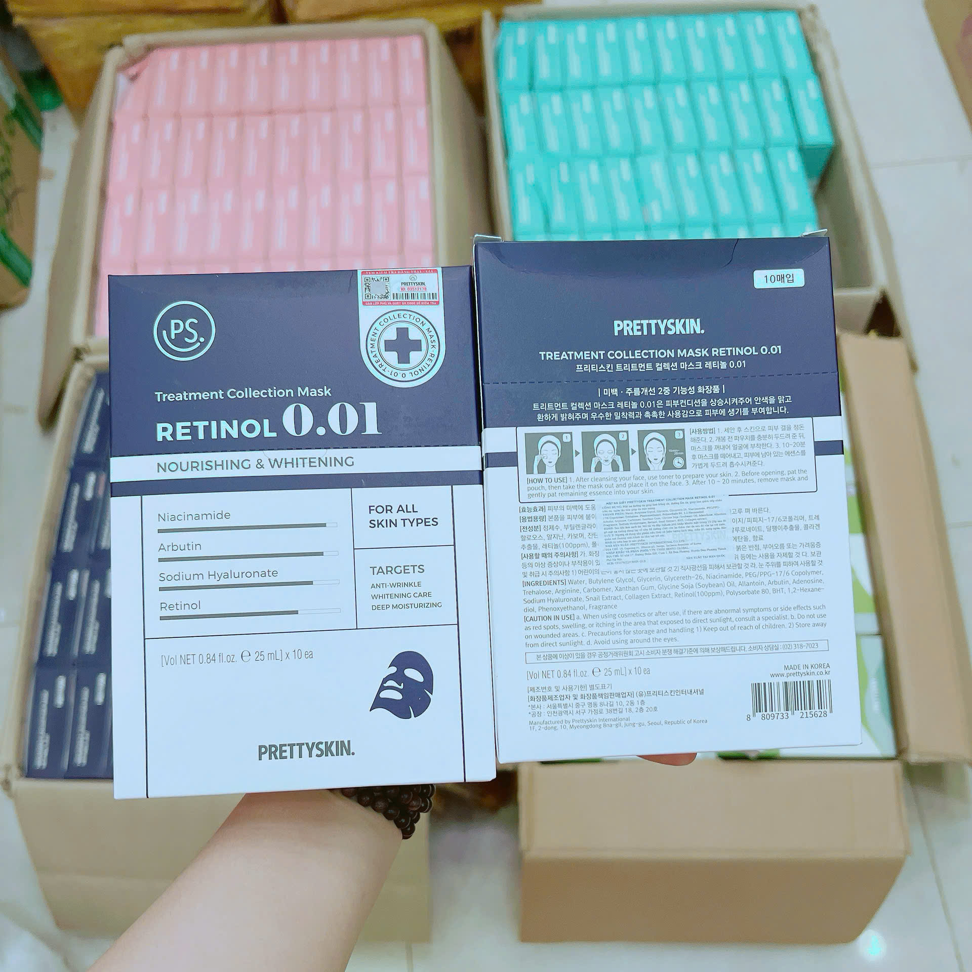 Bỏ sỉ mặt Nạ Prettyskin Retinol 0.01 Màu Xanh Đậm Tái Tạo Da Hộp 10miếng Bỏ sỉ mặt Nạ Prettyskin Retinol 0.01 Màu Xanh Đậm Tái Tạo Da Hộp 10miếng