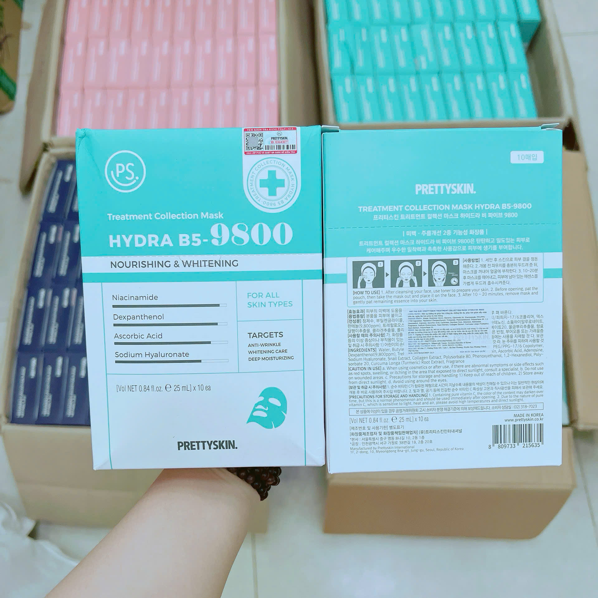 Mặt Nạ Prettyskin Hydra B5 Màu Xanh Nhạt Phục Hồi Da Hộp 10miếng Mặt Nạ Prettyskin Hydra B5 Màu Xanh Nhạt Phục Hồi Da Hộp 10miếng