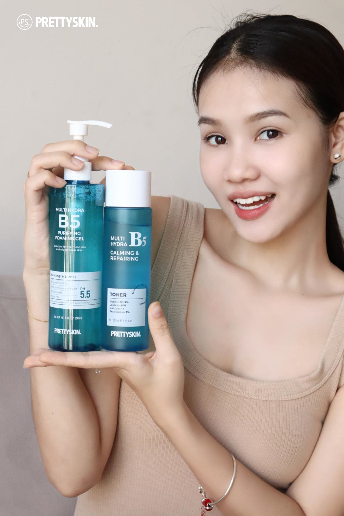 Sữa Rửa Mặt Prettyskin Multi Hydra B5 Cấp Ẩm Sạch Sâu 300ml Sữa Rửa Mặt Prettyskin Multi Hydra B5 Cấp Ẩm Sạch Sâu 300ml