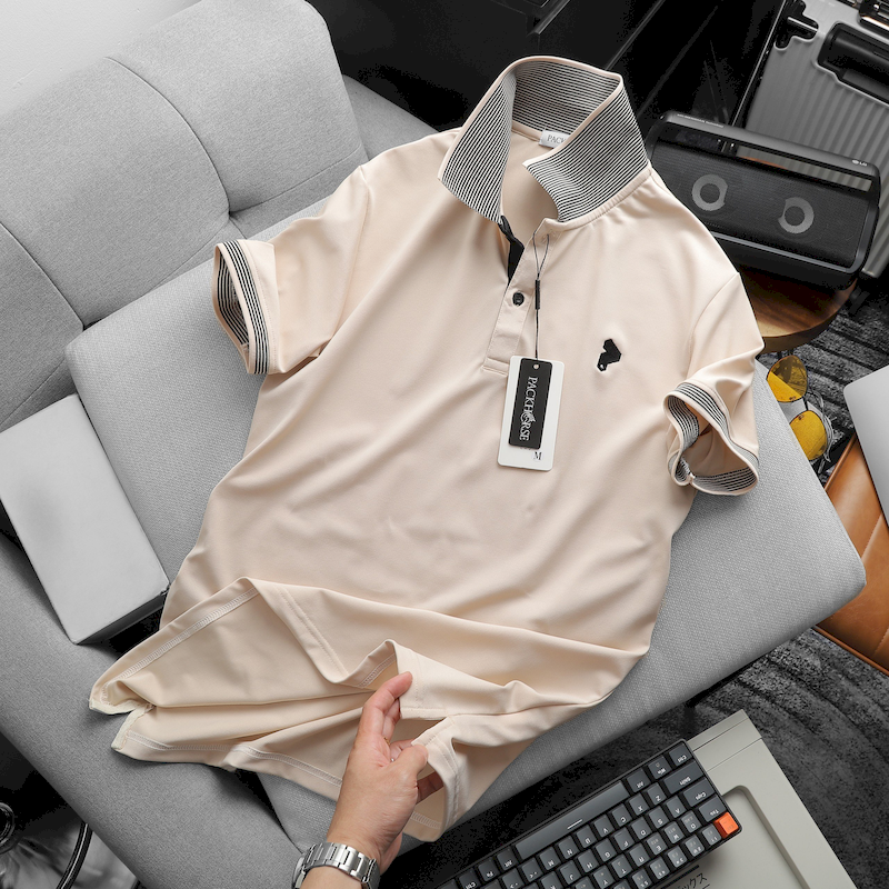 23920_z5330571734607-a6e191c1a3f38f7e38d844d4a9fef6a7_20240409072256-5.png Áo Thun Nam Cổ Bẻ Pack Hourse Viền Bo Sọc Nhuyễn Thêu Logo (Có size 3x) - CS222