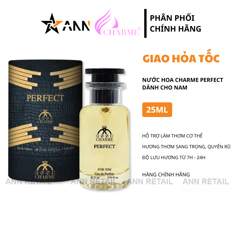 Nguồn sỉ nước Hoa Good Charme Perfect 25ml Mùi Nam Nguồn sỉ nước Hoa Good Charme Perfect 25ml Mùi Nam