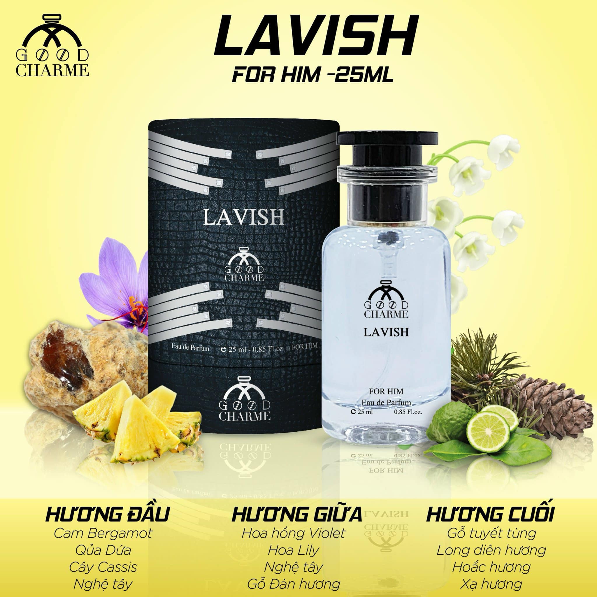 Nước Hoa Good Charme Lavish 25ml Mùi Nam Nước Hoa Good Charme Lavish 25ml Mùi Nam