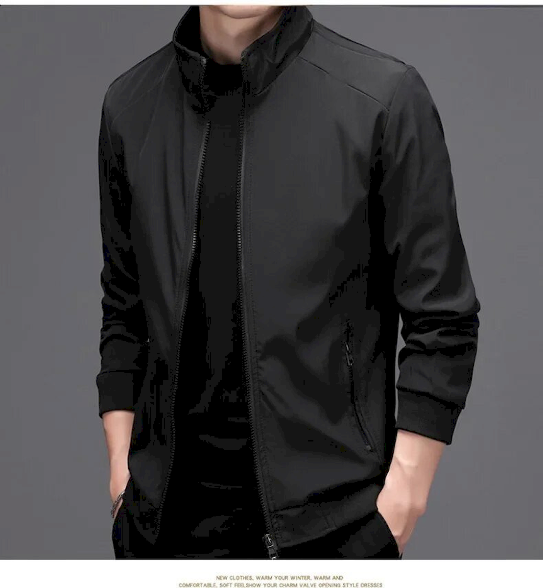 23979_z5338177952034-273bf0df89096e14a8fff3f367bb8968_20240412031811-6.png Áo Khoác Nam Rurumen Chất Dù 2 Lớp Kiểu Trơn Cổ Đứng Cao Cấp (Có Size 3x) - AK086