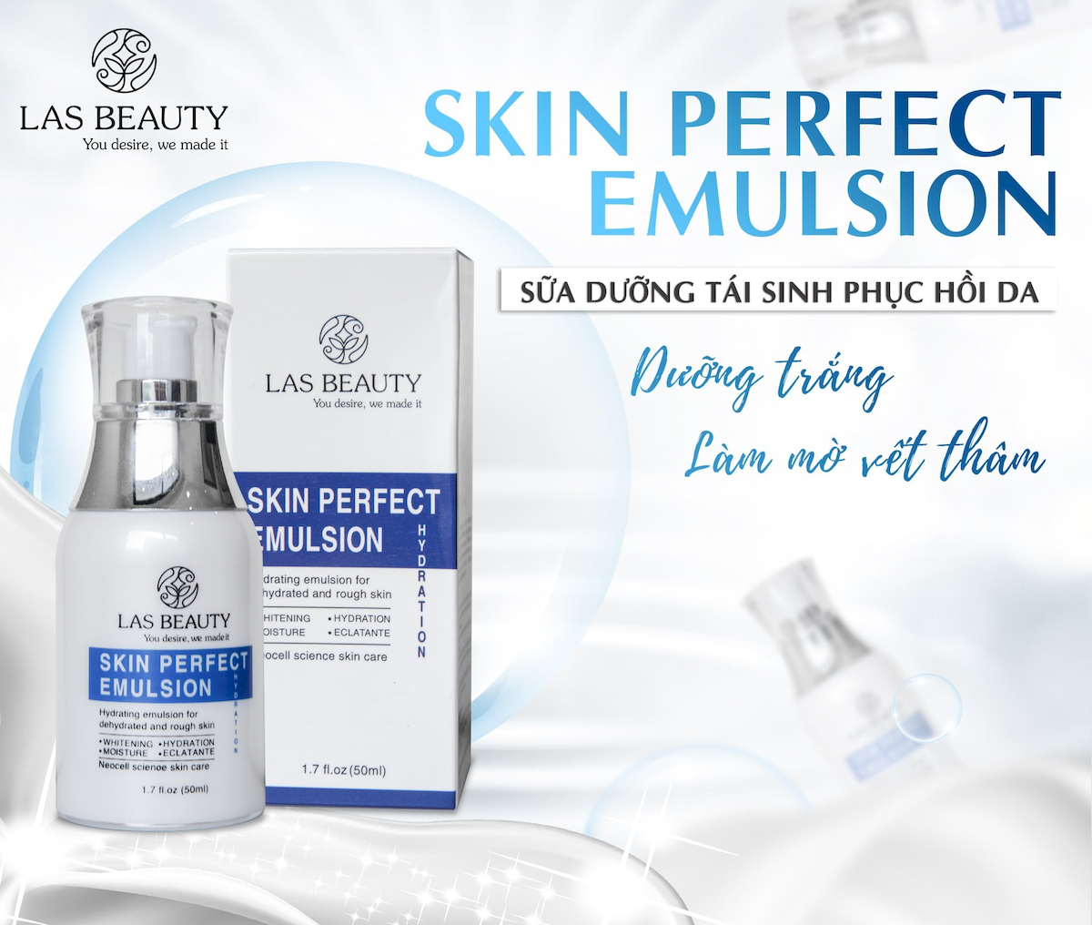 Sữa Dưỡng Rong Nho Las Beauty Skin Perfect Emulsion 50ml Sữa Dưỡng Rong Nho Las Beauty Skin Perfect Emulsion 50ml