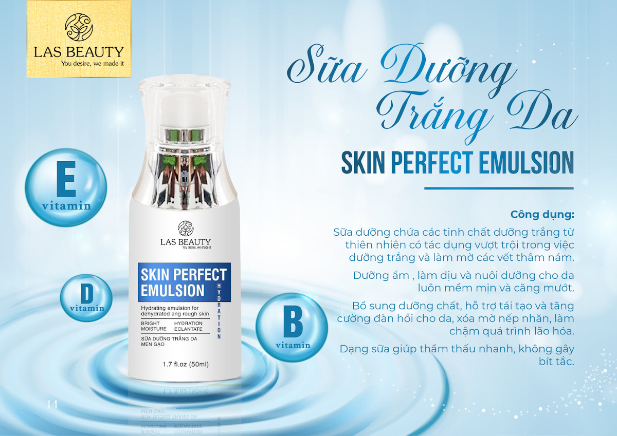 Sữa Dưỡng Rong Nho Las Beauty Skin Perfect Emulsion 50ml Sữa Dưỡng Rong Nho Las Beauty Skin Perfect Emulsion 50ml