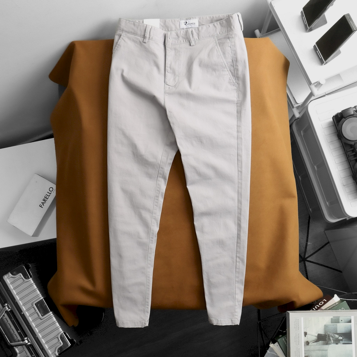 Quần Kaki Dài Nam Rurumen Chất Kaki Co Giãn Cao Cấp (Có size 36) Quần Kaki Dài Nam Rurumen Chất Kaki Co Giãn Cao Cấp (Có size 36)