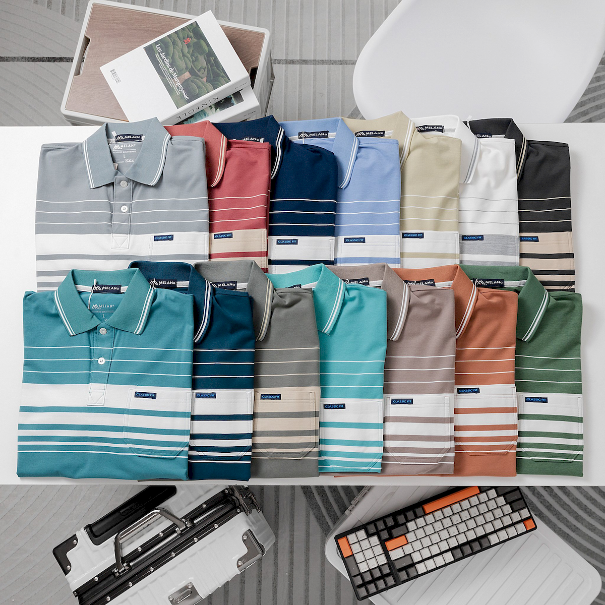 24097_z5370728093638-e49f2ebf0bd46204c7e737e25c648a7d_20240422105552-7.png Áo Thun Sọc Nam Trung Niên Phối Sọc Nhuyễn Có Túi Thun Cotton (Có size 3x) - AS056