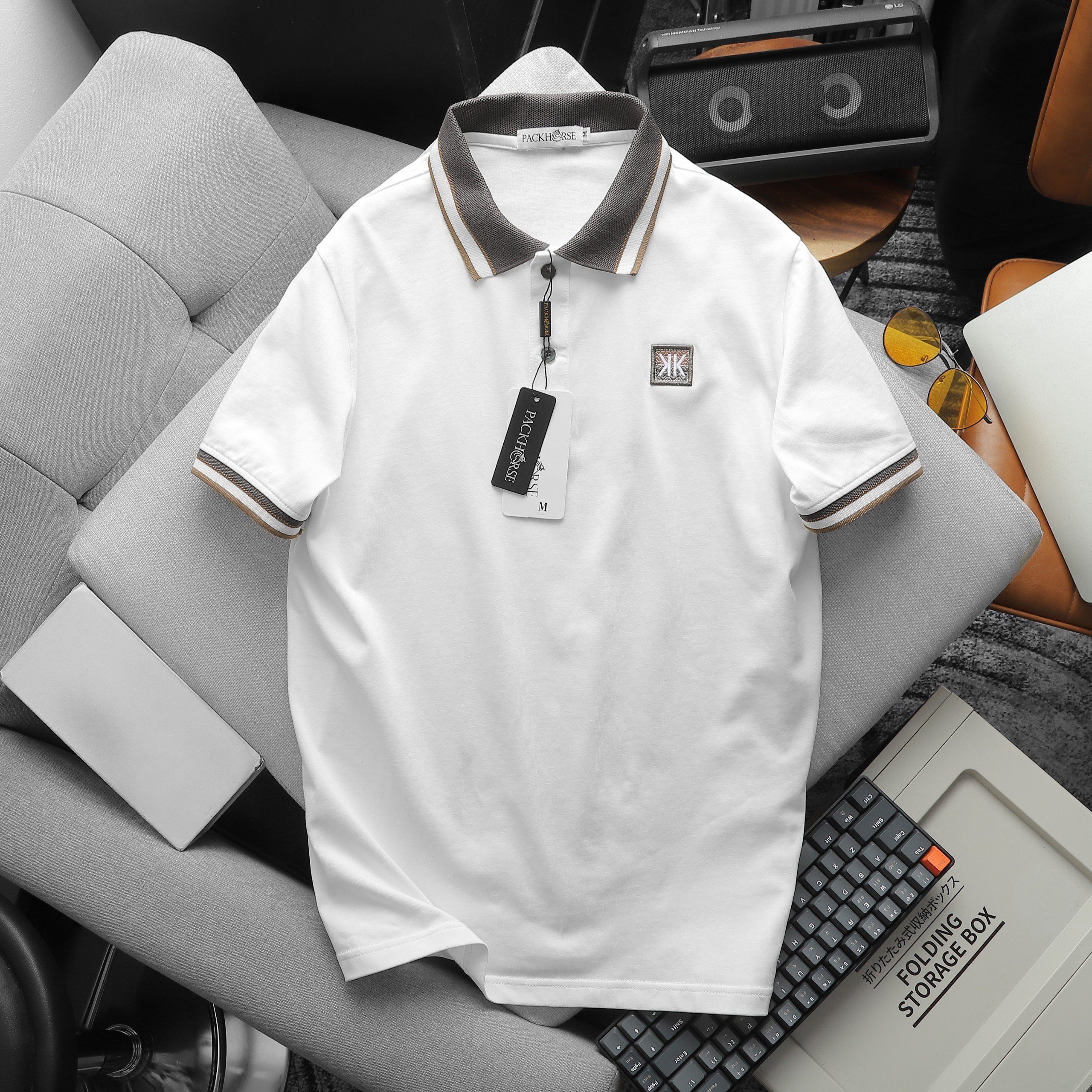 24098_z5371346434247-6979875aa394a51ff4dccc87fc68a6bc_20240422045656-2.jpg Áo Thun Nam Cổ Bẻ Pack Horse Thêu Nổi Logo Chữ KK (Có size 3x) - CS225