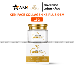 Kem Face Collagen X3 TN Ban Đêm Mỹ Phẩm Đông Anh 15g - Phiên Bản Mới - FACEDEMX3MOI