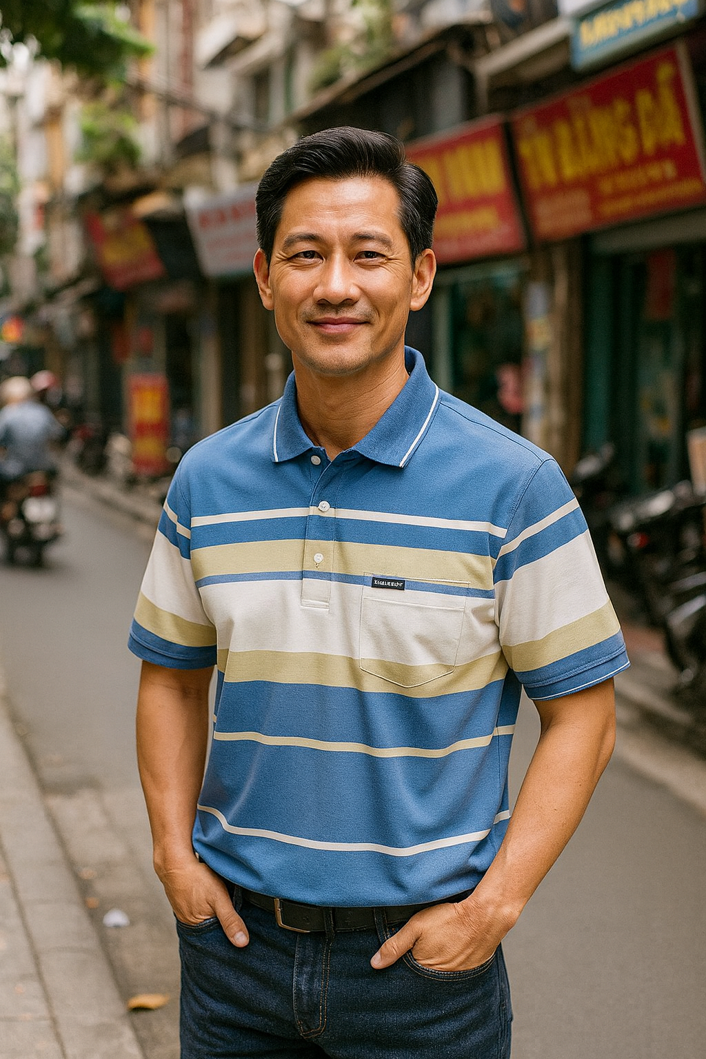 Giá sỉ áo Thun Sọc Nam Trung Niên Cổ Bẻ Có Túi Thun Cotton Cao Cấp (Có size 3x) Giá sỉ áo Thun Sọc Nam Trung Niên Cổ Bẻ Có Túi Thun Cotton Cao Cấp (Có size 3x)