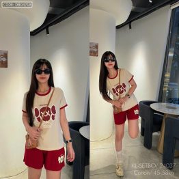 Đồ bộ quần đùi áo tay ngắn in XX - DBO4718