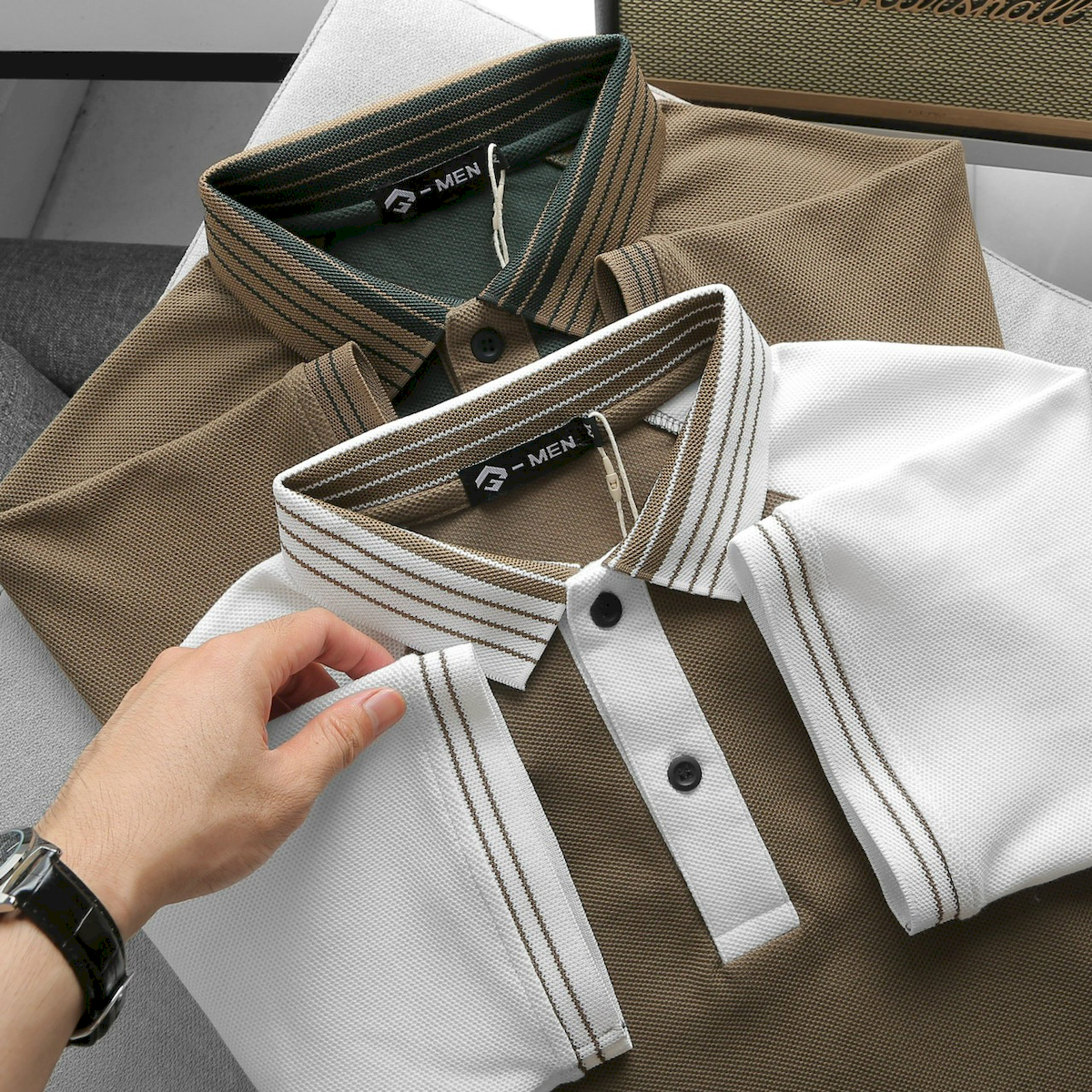 24531_z5536990645482-2bde444f2488683bb7c42f4b7c8b1fbd_20240716101041-3.png Áo Thun Nam Polo Cổ Bẻ Phối Màu Viền Bo Cổ (Có Size 3x) - CS228