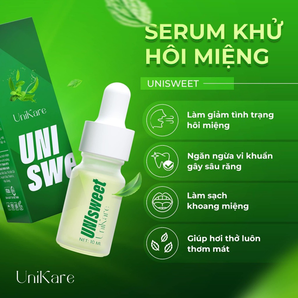 Nguồn sỉ serum Giảm Hôi Miệng Unisweet Unikare Nguồn sỉ serum Giảm Hôi Miệng Unisweet Unikare