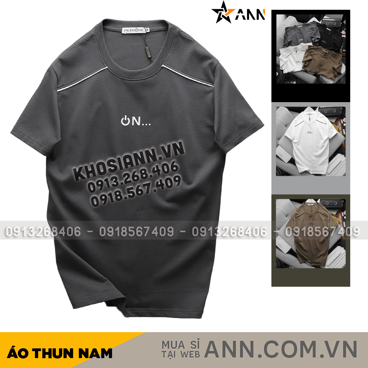 24737_1_20240725155545-4.png Áo Thun Nam Cổ Tròn Logo Nổi Chữ ON (Có Size 3x) - AB520
