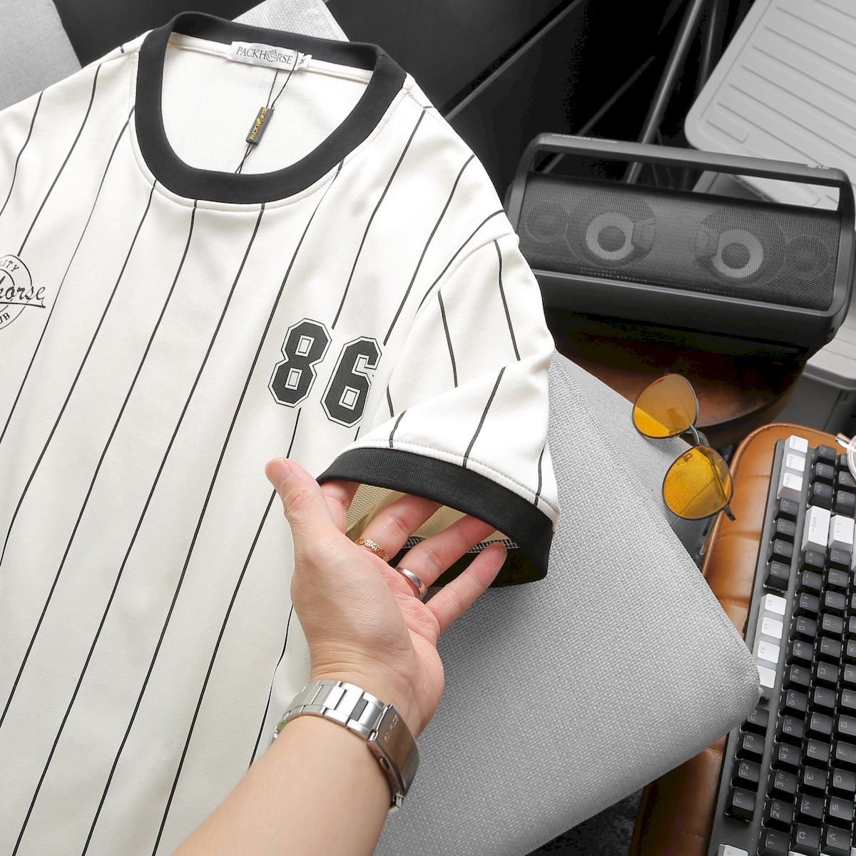 24743_z5667517305840-26e75cb4bef840054b3c7469a5c50874_20240726184015-2.png Áo Thun Nam Cổ Tròn Pack Hourse In Logo Số 86 (Có Size 3x) - AB521