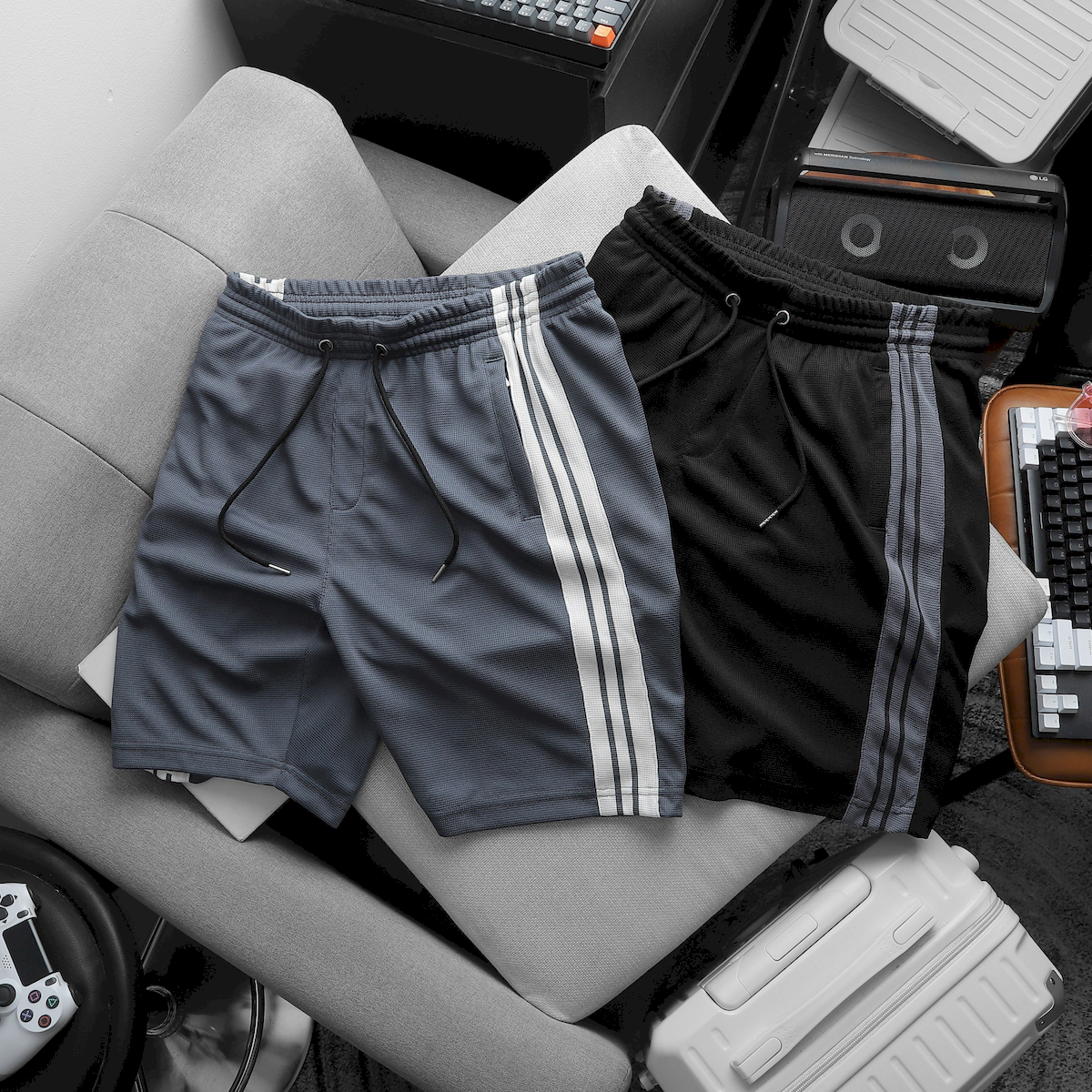 24747_z5678756471777-8d93100f7bda092df85719c325428ba2_20240729172123-8.png Quần Short Thun Nam Pack Horse Viền Sọc Thể Thao - QB435