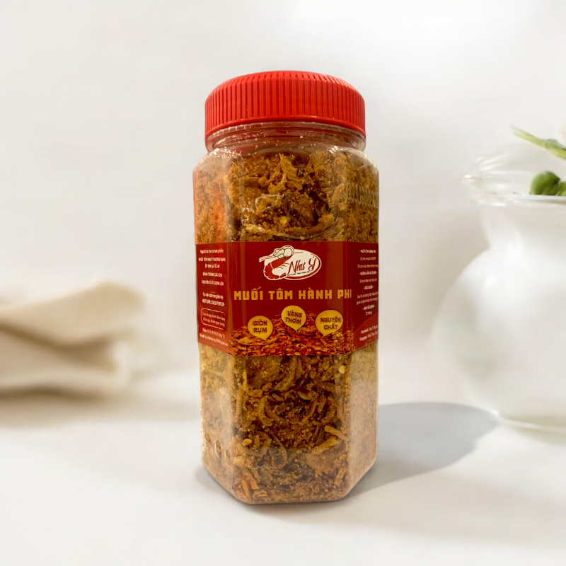 Nguồn sỉ muối Tôm Hành Phi Như Ý Loại Ngon 300g Nguồn sỉ muối Tôm Hành Phi Như Ý Loại Ngon 300g