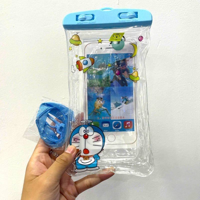 24853_vn-11134207-7r98o-lza2u9d0c3vlac_20241025172213-2.jpg Túi Đeo Điện Thoại Chống Thấm Nước Viền Phao - Túi Nhựa Đựng Điện Thoại Chống Nước Kèm Dây 21x10 Cm - TDDTCN01