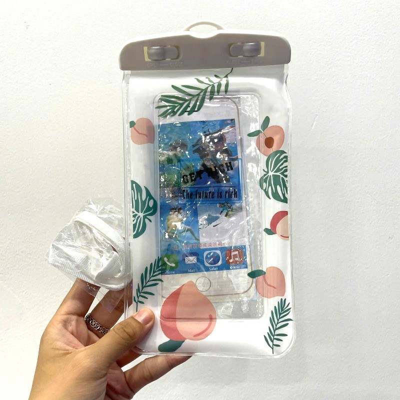 24853_vn-11134207-7r98o-lza2uv6ig0wxad_20241025172215-2.jpg Túi Đeo Điện Thoại Chống Thấm Nước Viền Phao - Túi Nhựa Đựng Điện Thoại Chống Nước Kèm Dây 21x10 Cm - TDDTCN01