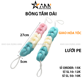 Bông Tắm Dài 3 Màu Tạo Bọt 27X5cm - BTD3M01