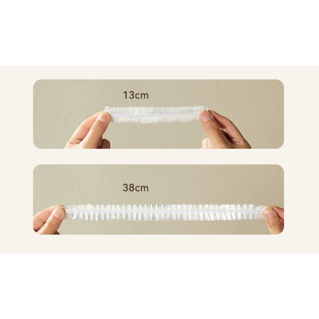 Gói 100 Màng Bọc Thực Phẩm Dạng Rút Siêu Dai Có Nắp Đậy Kính 30X14cm Gói 100 Màng Bọc Thực Phẩm Dạng Rút Siêu Dai Có Nắp Đậy Kính 30X14cm